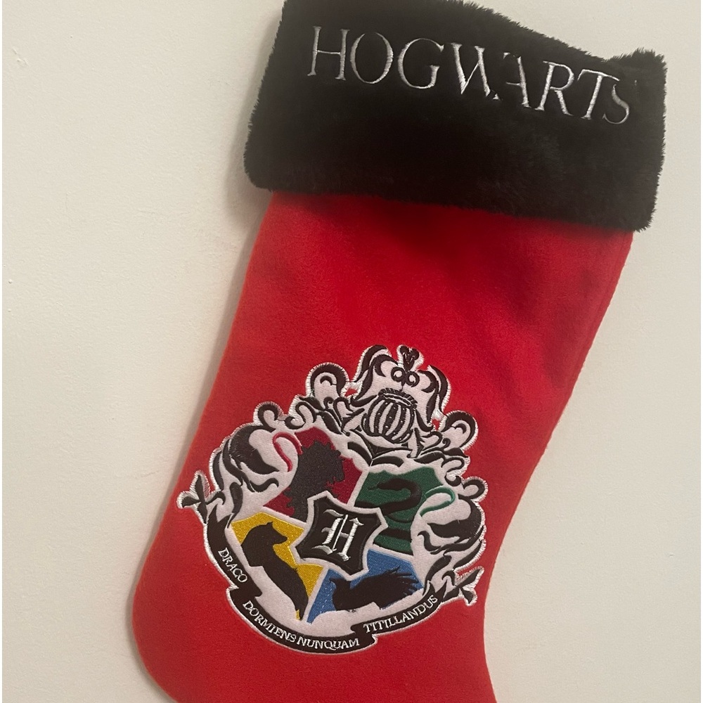 Hogwarts Harry Potter Red Christmas Stocking NNT